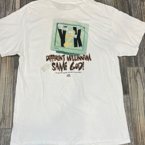 ✝️ Vintage Y2K Nothing To Fear JESUS CHRIST GOD T-Shirt “RARE” Sz XL - EXCELLENT - Picture 1 of 12